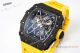 Super clone Richard Mille RM35 01 RAFA Carbon NTPT and Yellow Rubber Strap Mens (2)_th.jpg